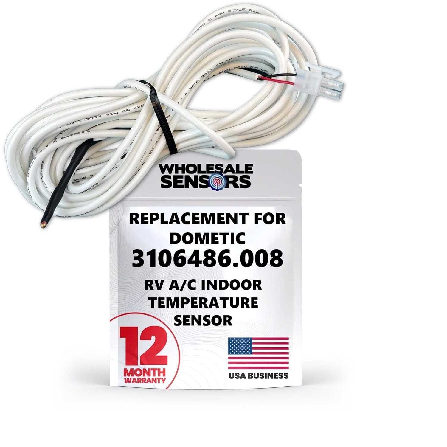 Duo-Therm 3106486.008 Replacement RV A/C Indoor Temperature Sensor