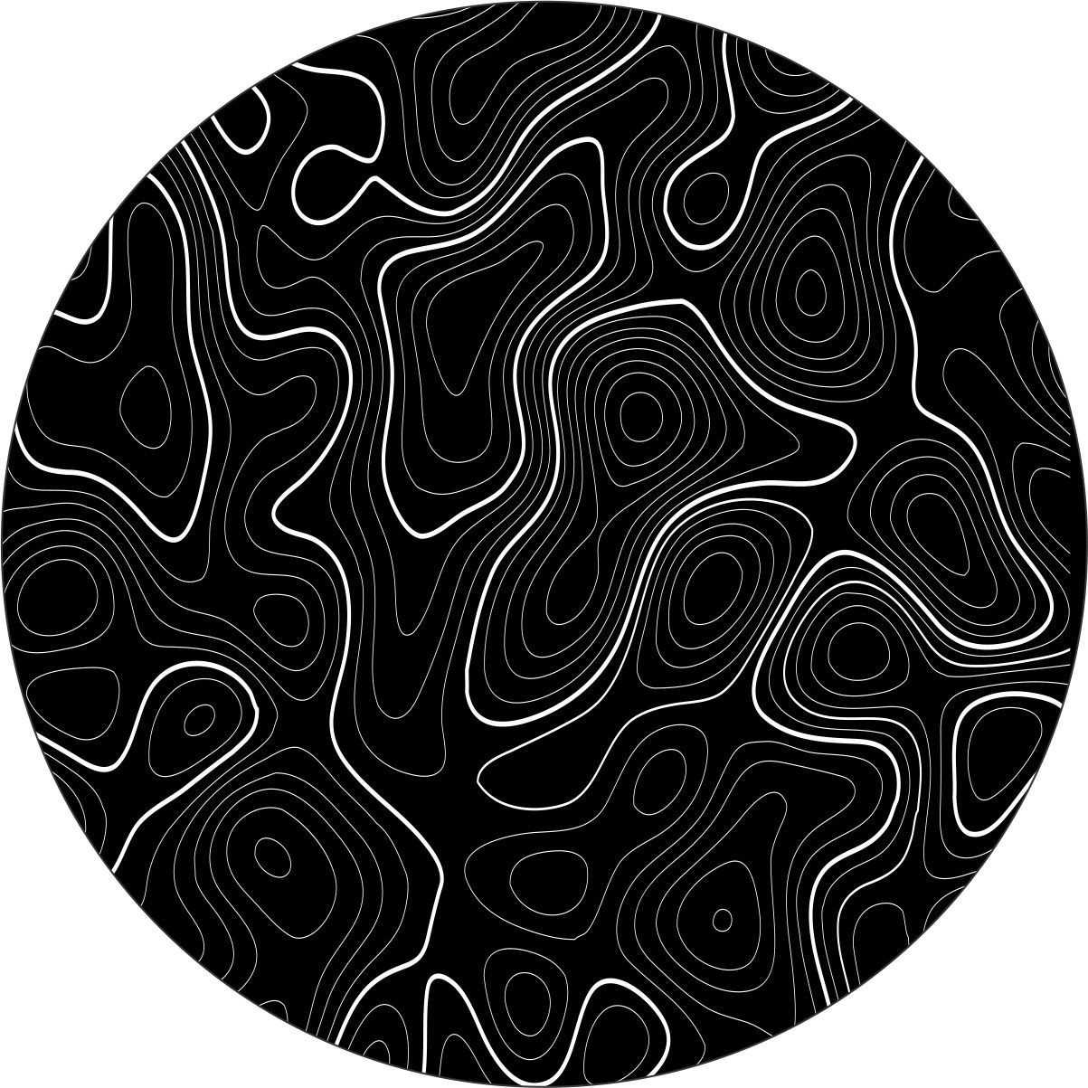 Topographic Map Spare Tire Cover for any make, model & size