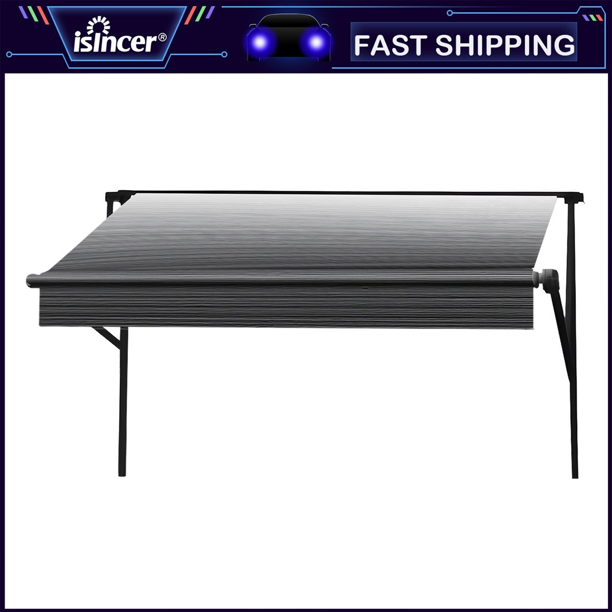 Camper Awning Replacement Strip Gray Fade for Motorhome Awning Fabric