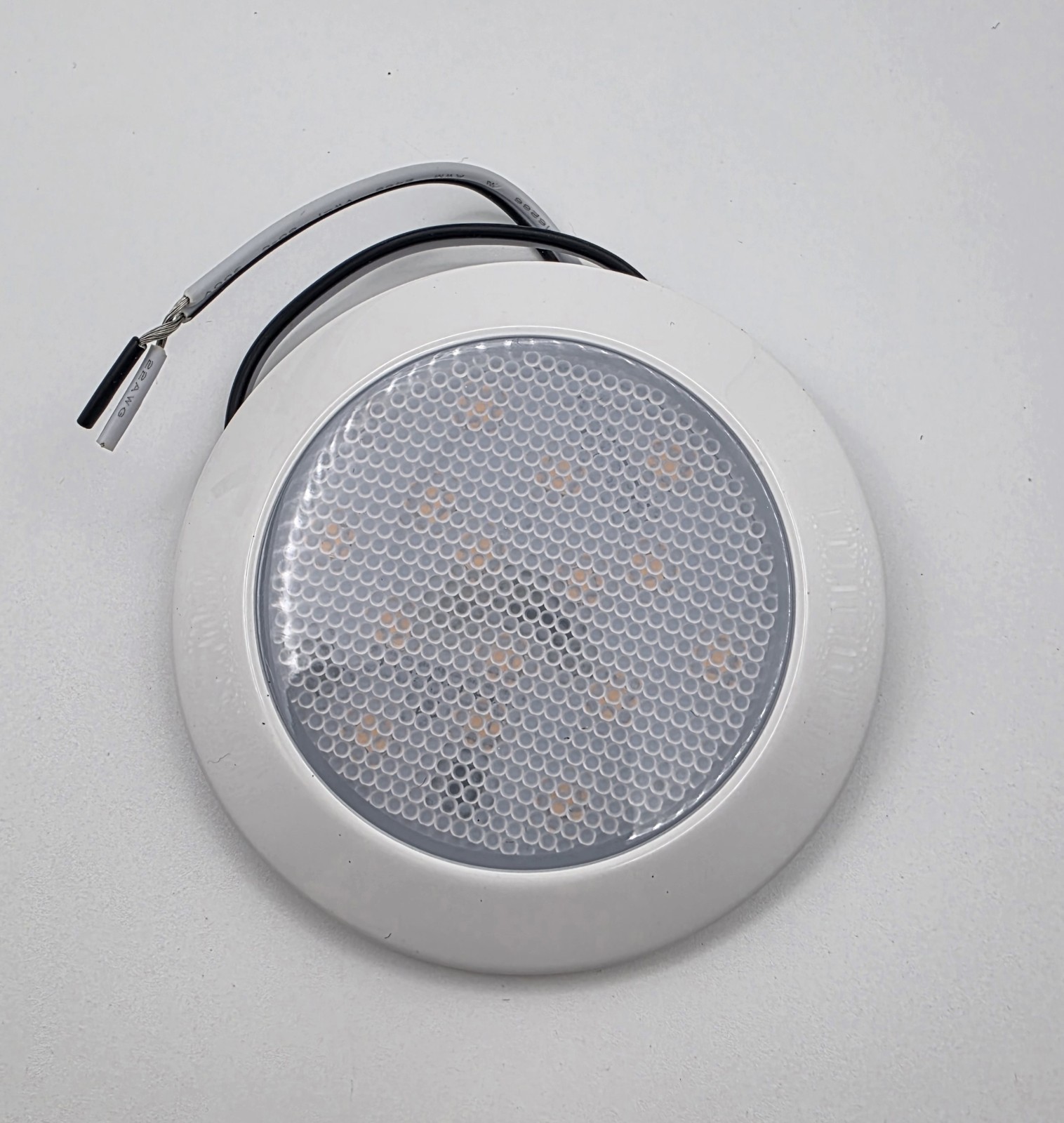 0016909W 3″ White LED Ceiling Down Light Under Cabinet RV Trailer Warm White New