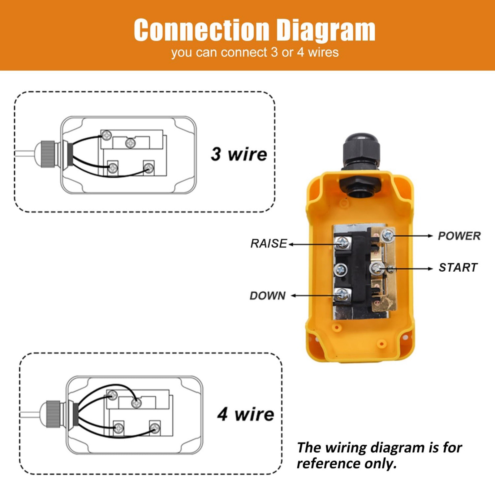 Remote Switch for Dump Trailer 12V DC Hydraulic Controller Up Down Operation