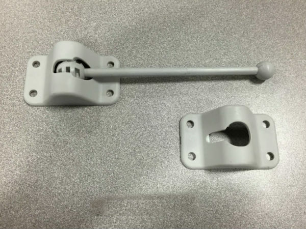 6 Inch Enclosed Cargo Trailer Door Hold Back – Gray