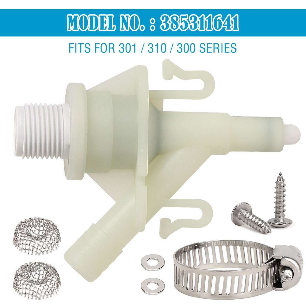 Upgraded Fit For Dometic Pedal Flush Toilet Water Valve RV 385311641 300 310 320
