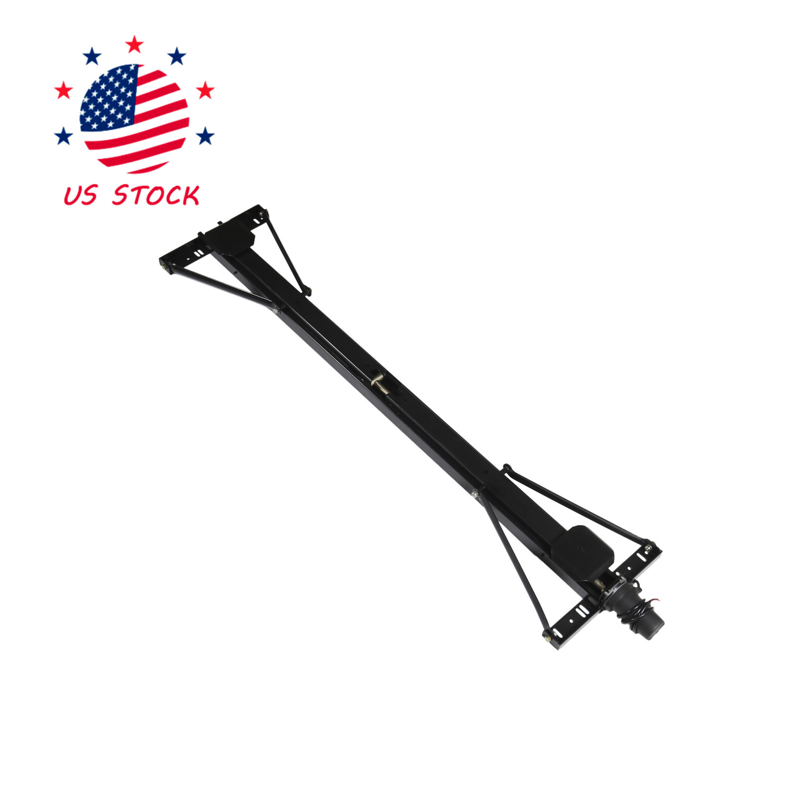 Universal Rear Trailer Stabilizer Jack Stand Stabilizer Jack Kit 298707, Black