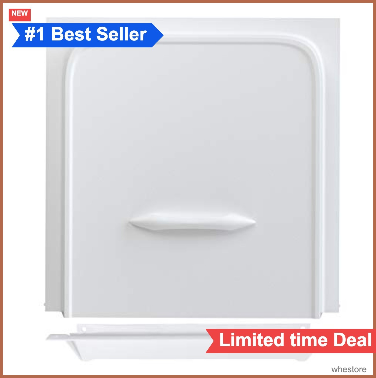 12 Inch RV Screen Door Slider Panel Handle Stop Camper Trailer Motor Home White