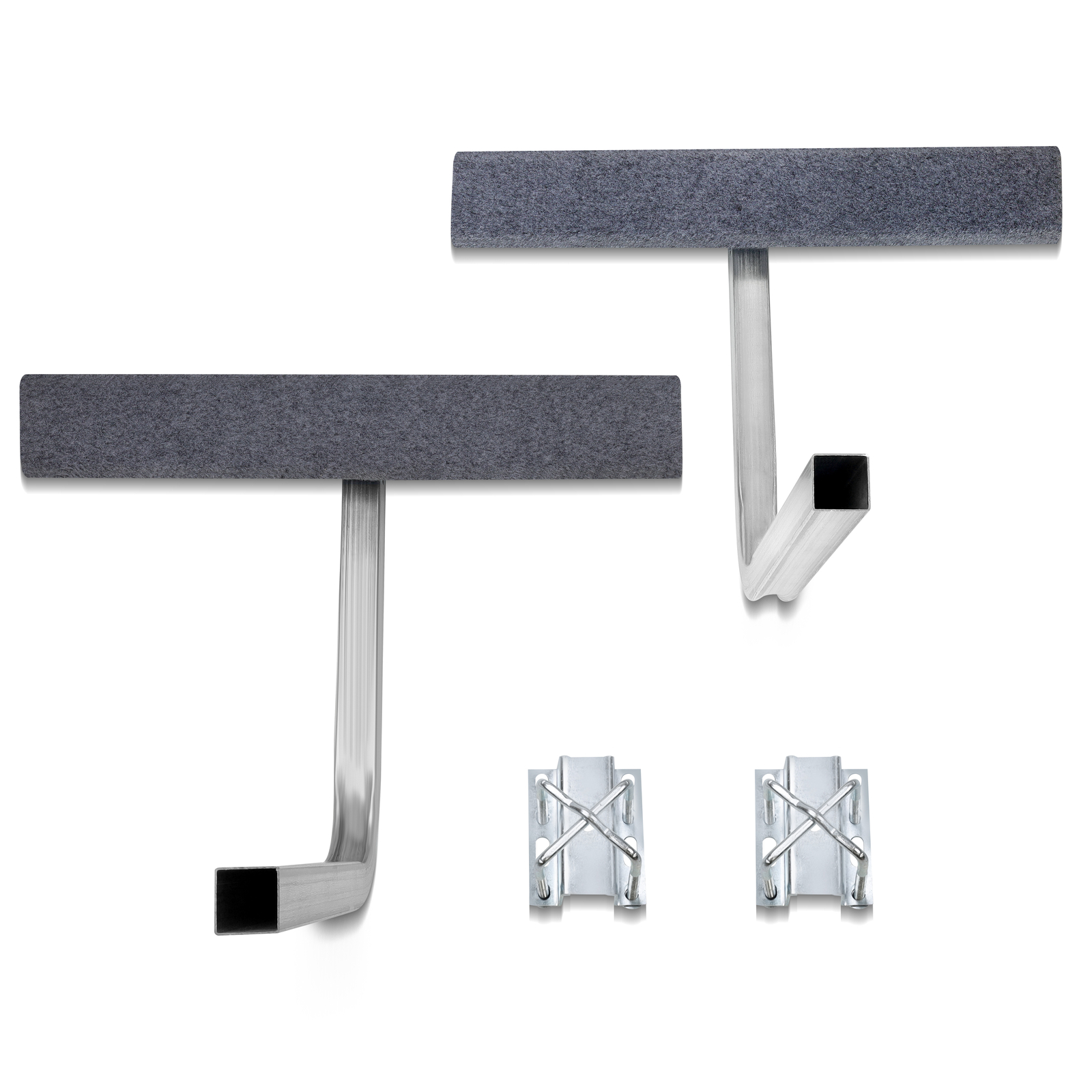 Boat Trailer 2′ Side Guide On Bunk Boards Carpeted Kit 75 Degree w/ Hardware