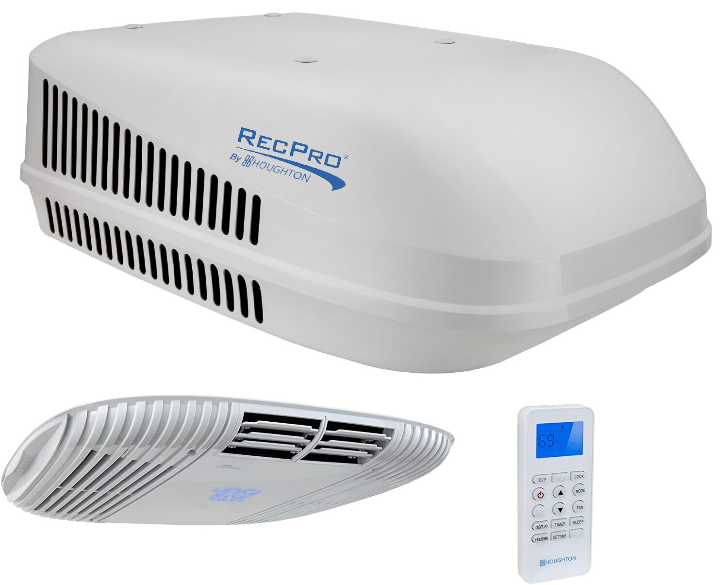 RecPro RV Air Conditioner 13.5K Camper Rooftop Non-Ducted AC Unit White or Black