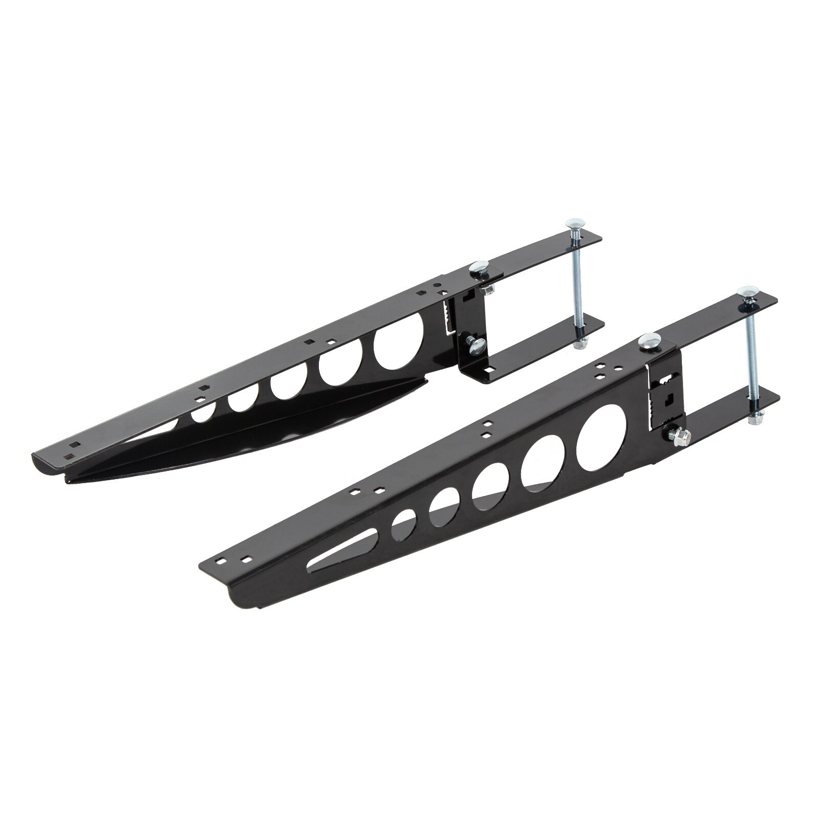 Pair RV 4″ Square Rear Bumper Mounting Cargo Carrier Box Support Arms Bracket