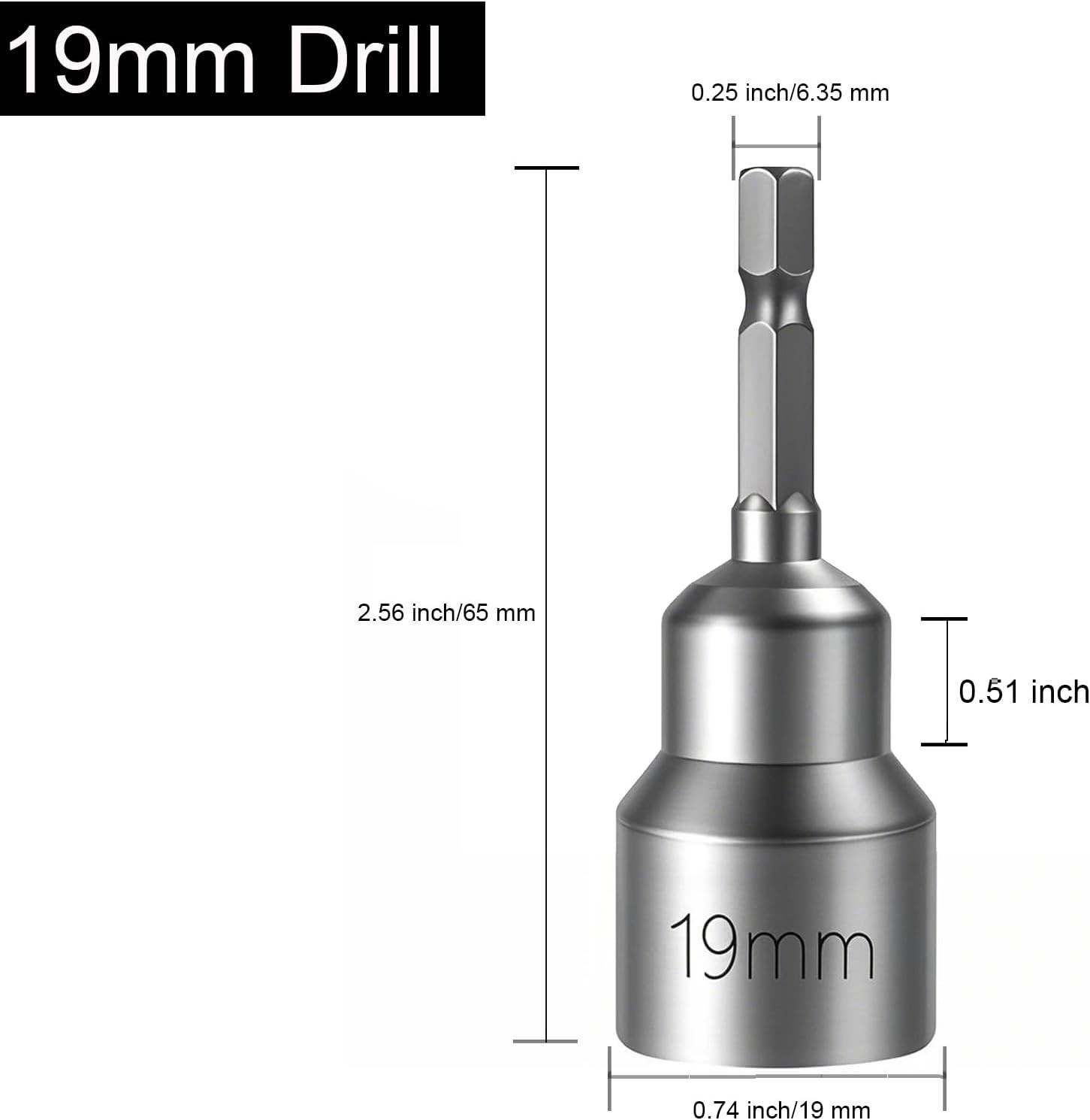 Single 3/4 Inch Hex Scissor Jack Socket for RVs – Compatible with All Drills