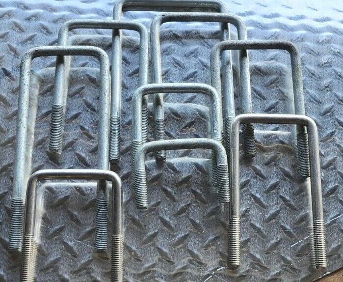 Boat Trailer U Bolt Square Various sizes. Galvanized & Stainless Axle, Utility