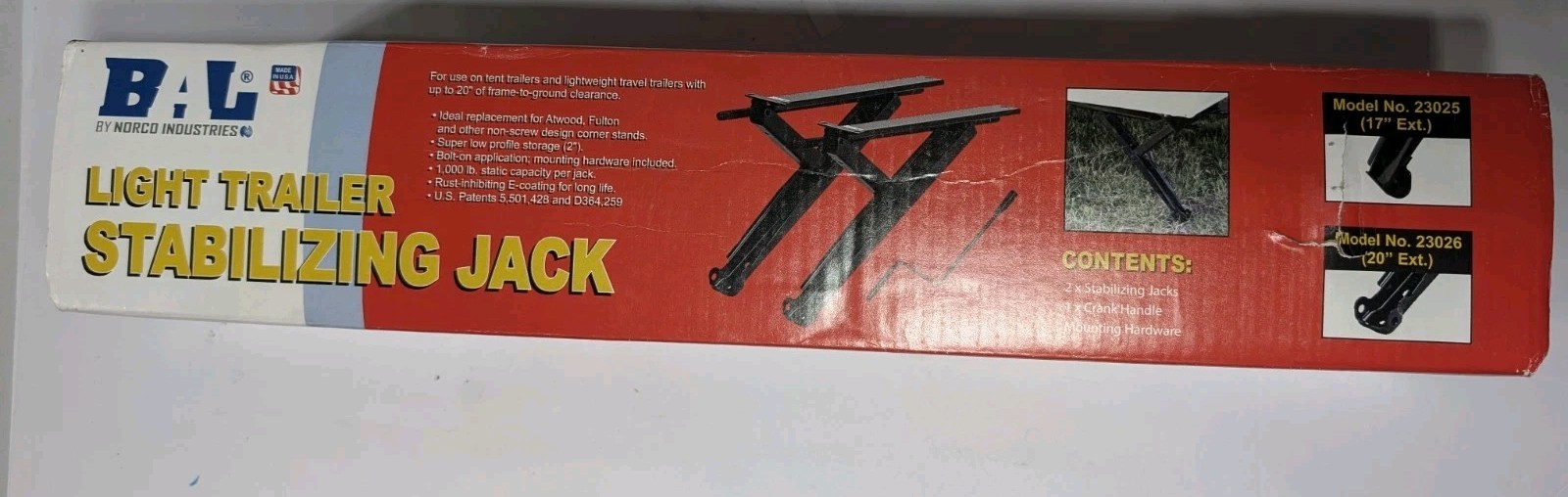BAL Stabilizing Jacks 17″ Tent Or Light Trailer RV Camper Support Leveler 23025