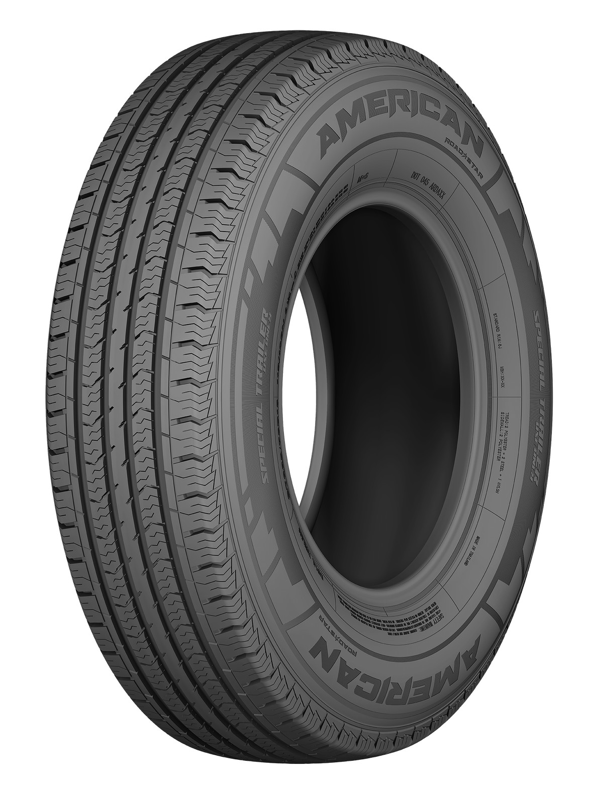 2 New ST205/75R15 American Roadsta Trailer Tires 111/106N BSW E 10ply 205/75R15