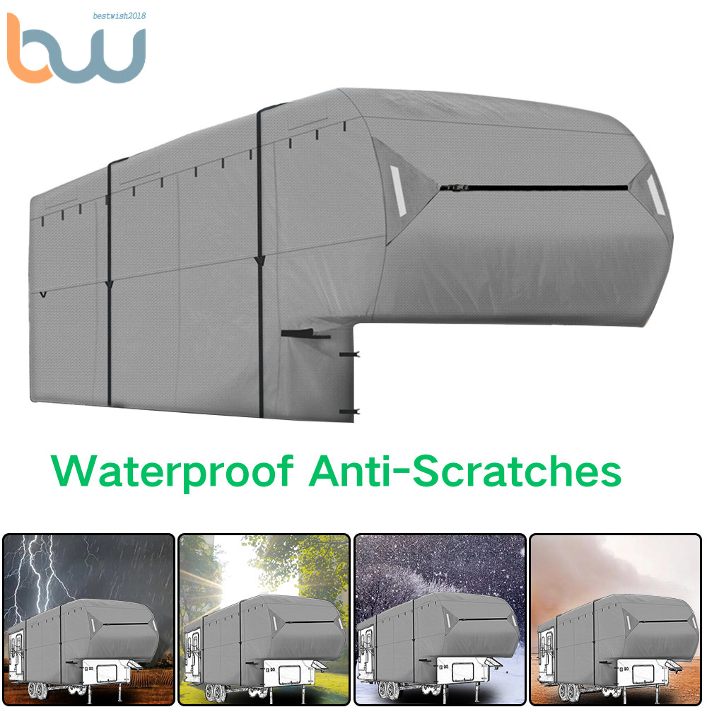 4 Layer 5th Wheel RV Motorhome Camper Windproof Anti-Scratches Storage Cover