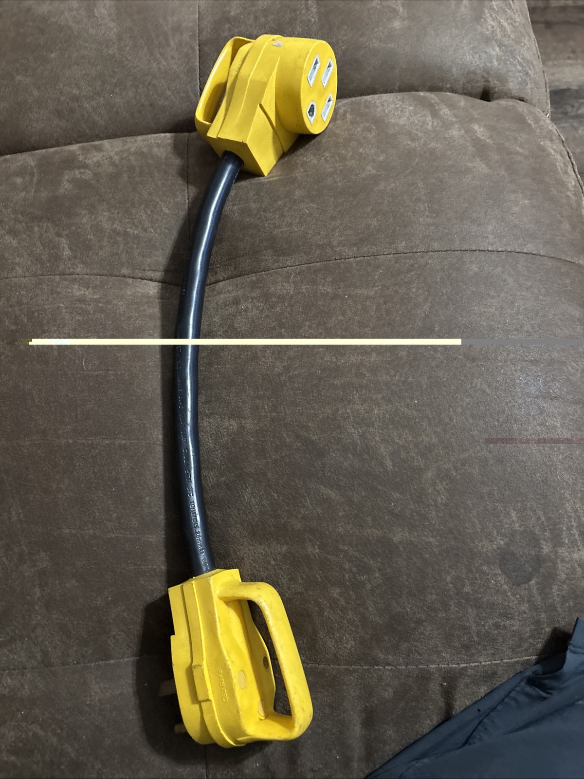 50 Amp Female to 30 Amp Male Dogbone Adapter RV Electrical Cord Cable 18″ INCH