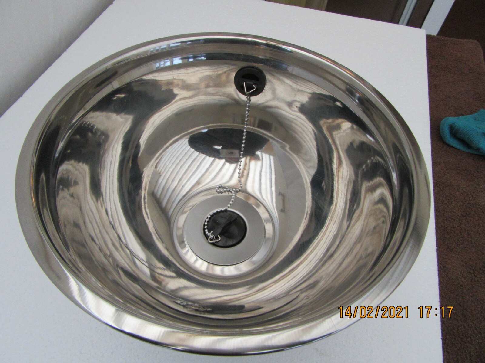 31cm campervan sink RV Mancave sink large sink catering trailer made in England