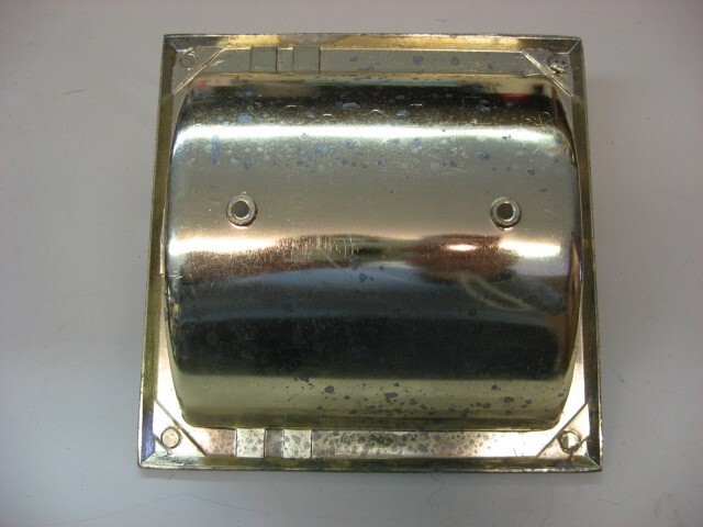 RV soap dish & toilet paper holder gold color METAL not plastic camper motorhome