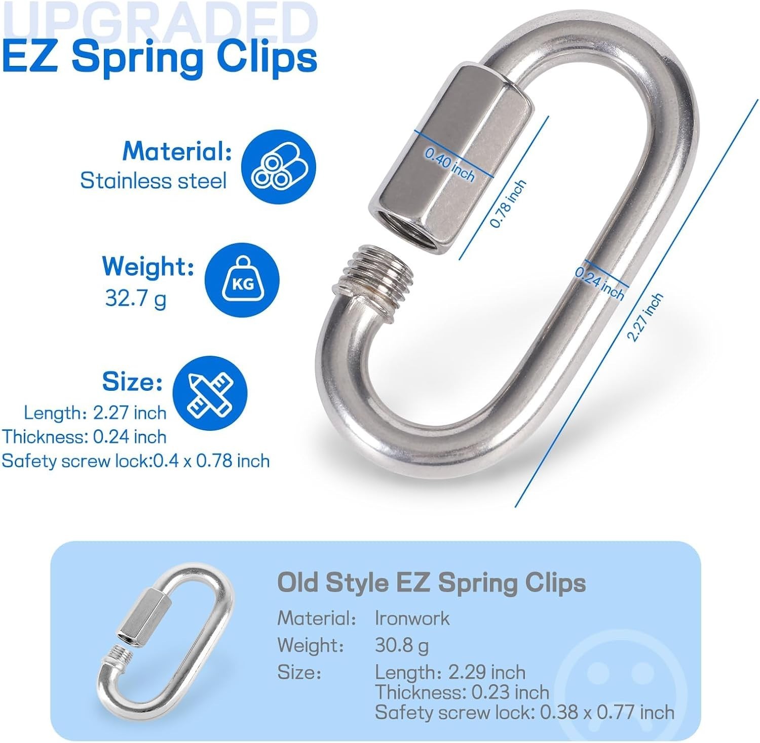 57″ Lift Cable for Gorilla Lift & EZ Spring Clips – Optimal Trailer Assist