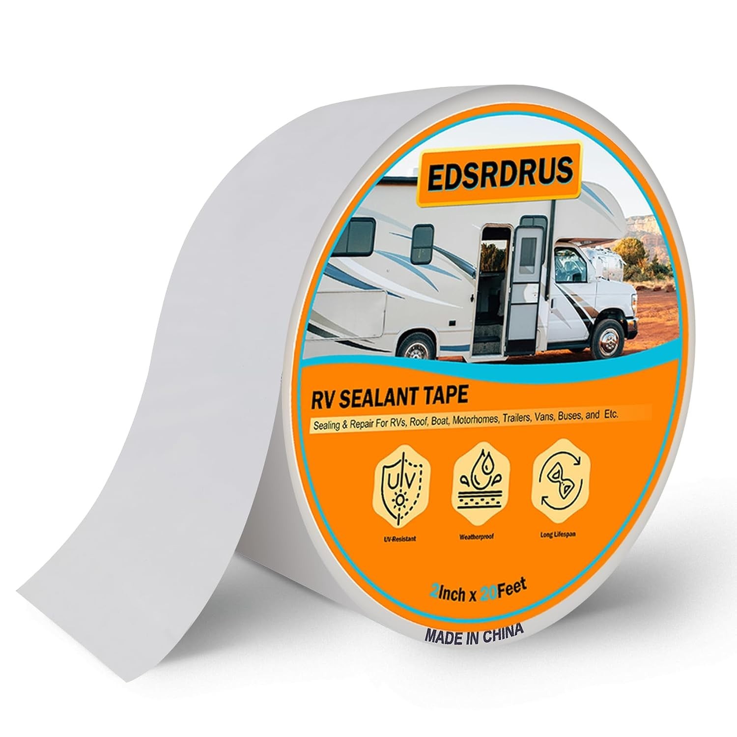 RV Roof Sealant Tape, 2 Inch X 20 Feet RV Repair Seal Tape for Camper Trailer