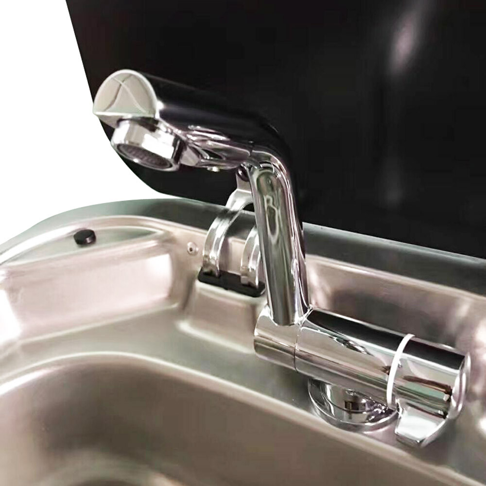 RV Caravan Copper Faucet Foldable Marine Boat Faucet Hot/Cold Water Swivel Tap