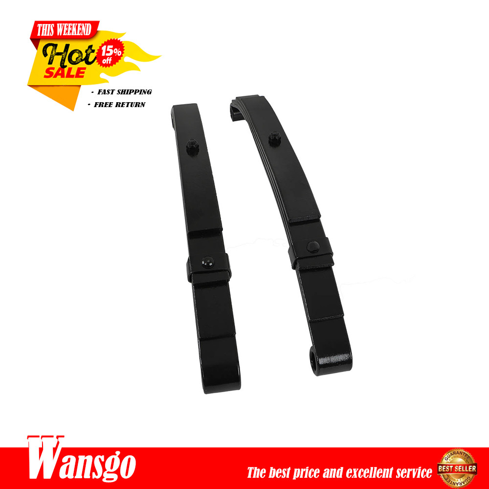 For Trailer Leaf Spring 4 Leaf Double Eye 2500 lbs Cap,5000 lbs Axle-2PCS