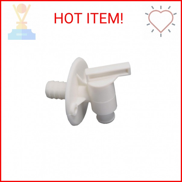 UNITED STATES HDW 1/2″ White Plastic Drain Cock