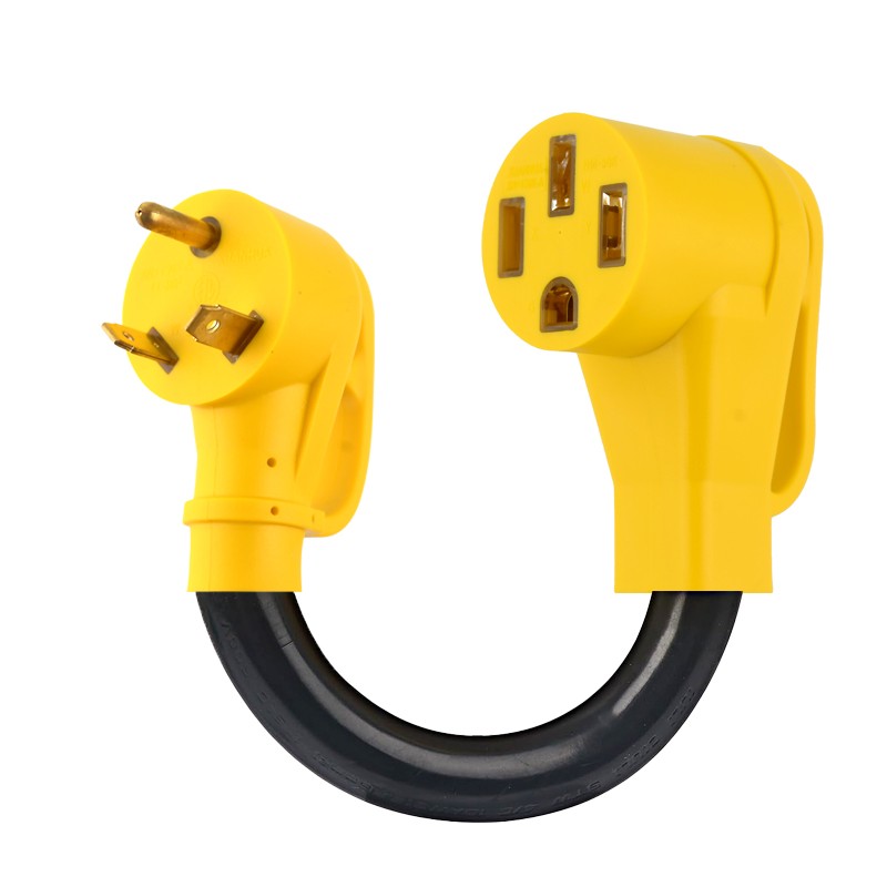 30 Amp Male to 50 Amp Female Dogbone Adapter RV Electrical Converter Cord Cable