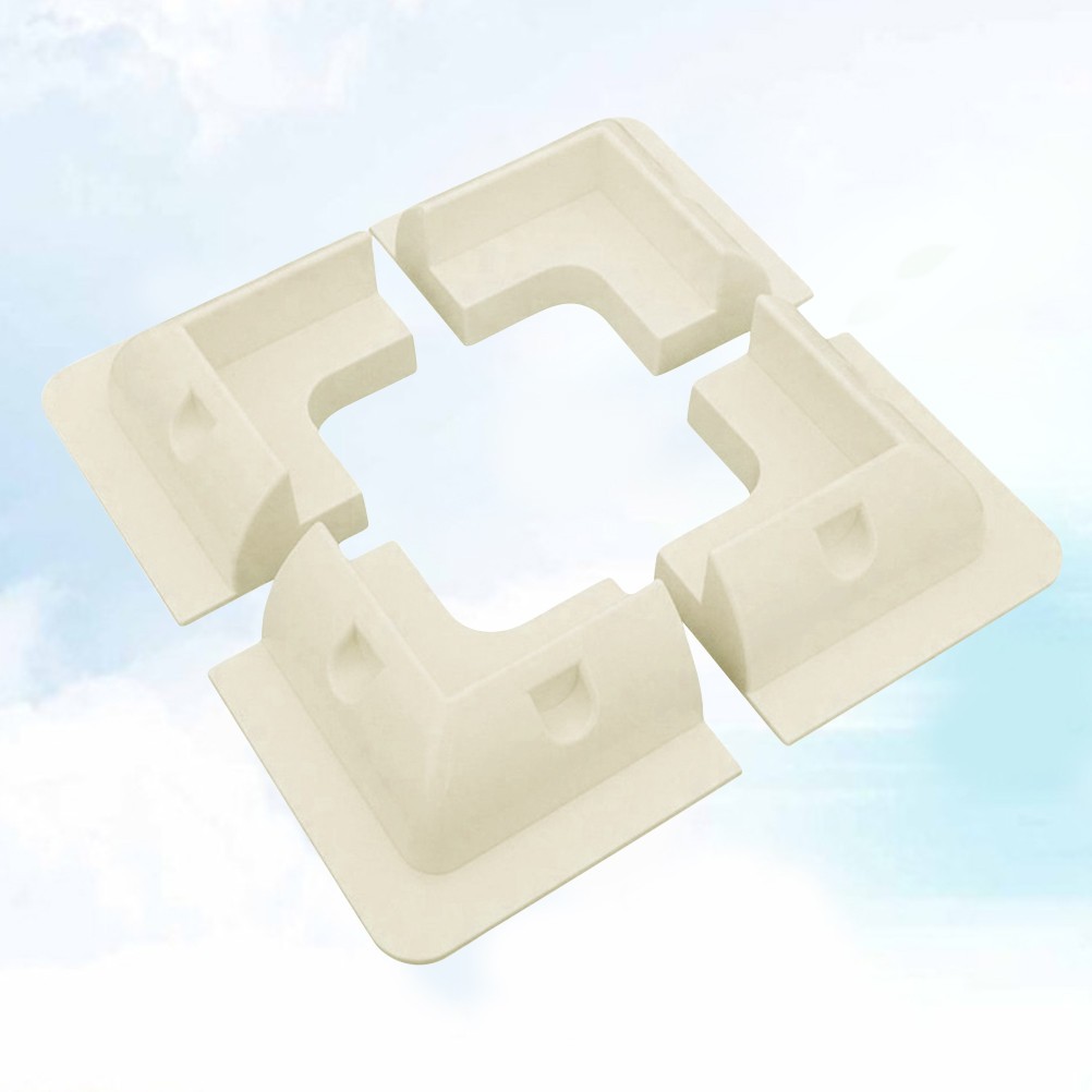 4Pcs Solar Panel Roof Mounting Brackets White Reusable Stand for Car and Rv