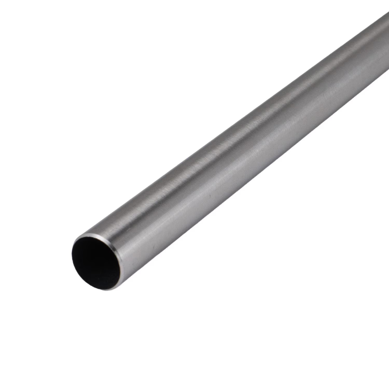 Global Link 18″ Round Towel Bar, Brushed Satin Nickel