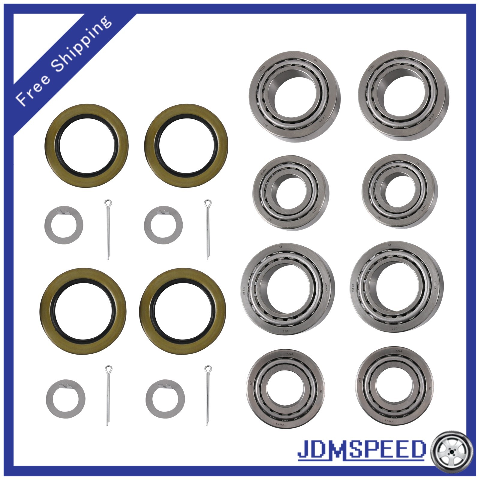 New Trailer Hub Wheel Precision bearing Kit Set of 4 For 25580 14125A