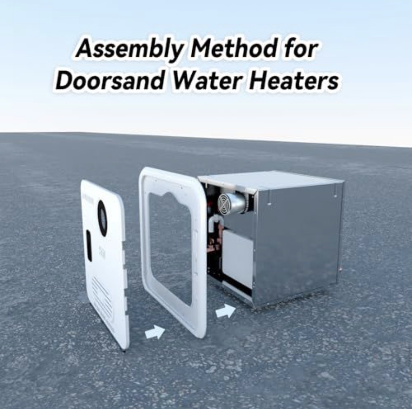 15 x 18 Inches RV Water Heater white Door ONLY. Door kit for RV Water Poukaran
