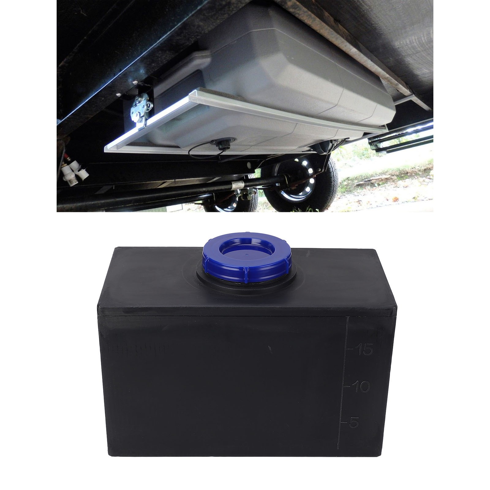 5 Gallon RV Water Tank 15.7 X 9.8 X 7.9in Heat And Cold Resistance Square W VTYS