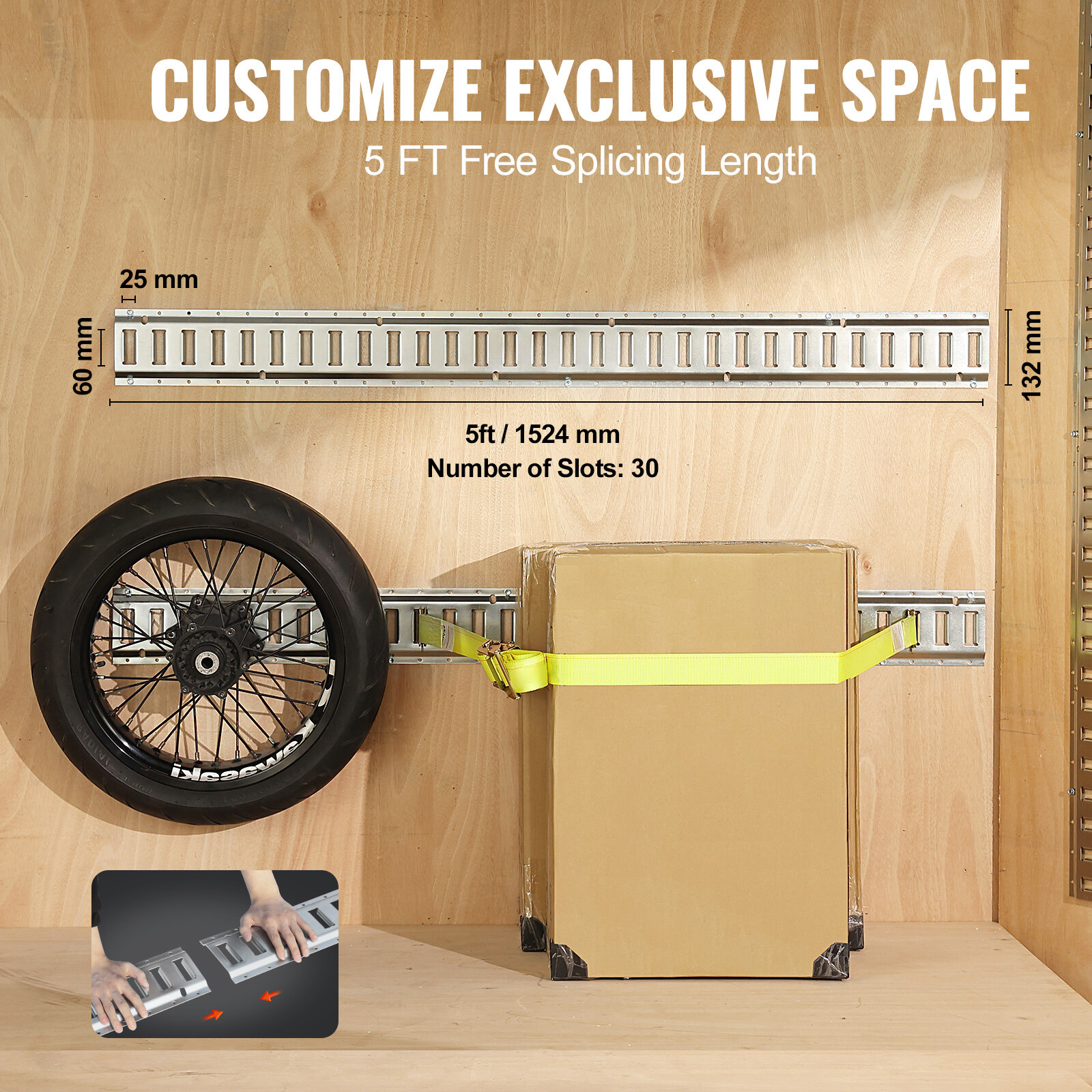 E Track Tie Down Rail Kit E Track Rails 24PCS 5′ Enclosed Cargo Trailer