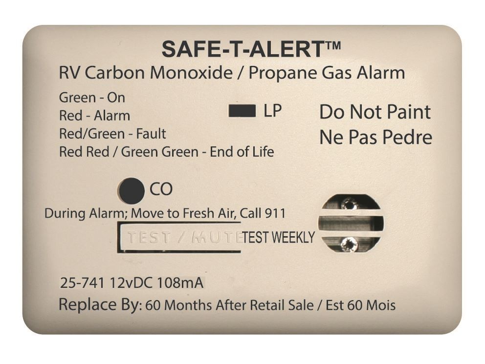 NEW SEALED MTI Industry 25-741-WT Safe-T-Alert LP & CO ALARMS & DETECTORS RV USA