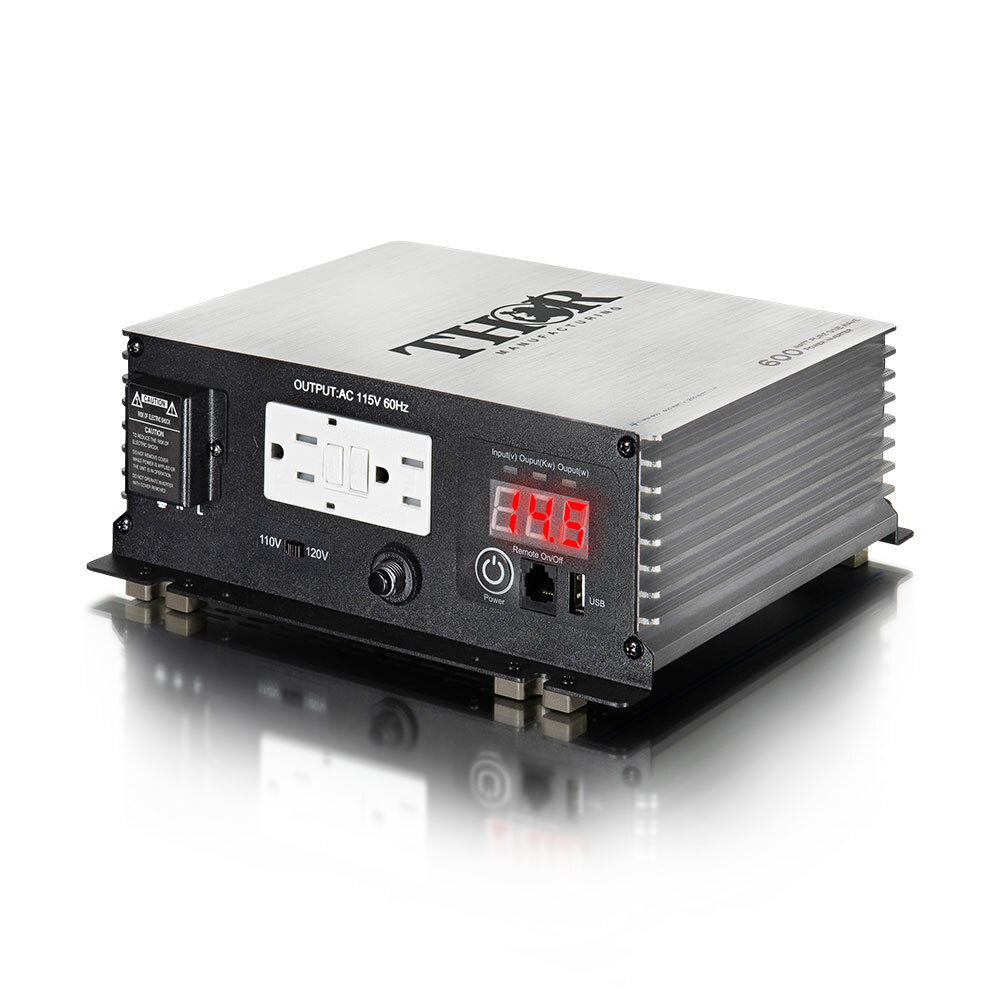 MSR$276 US QUALITY THOR 600 Watt Pure Sine Inverter $185 FREE UPGRADES UL Listed