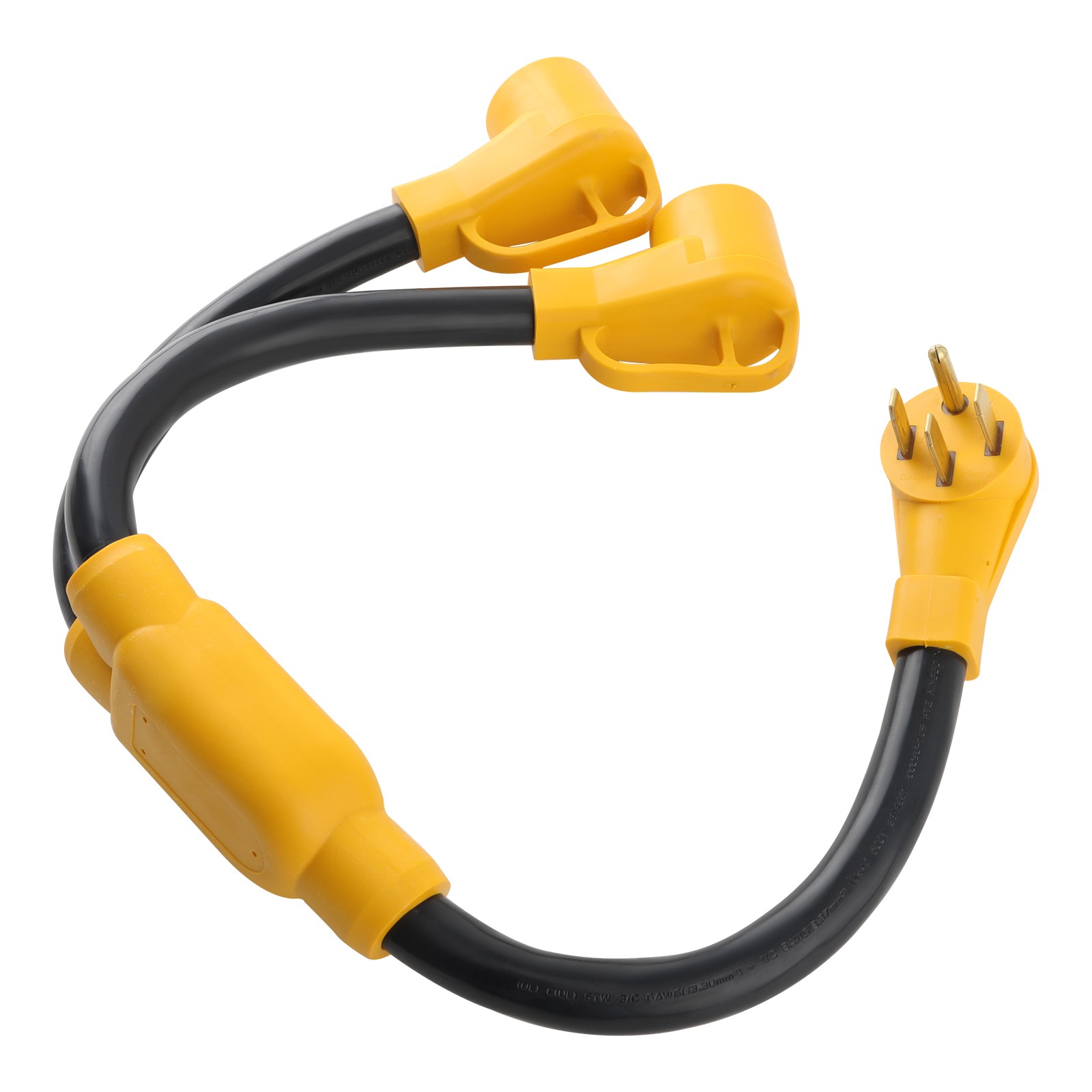 NEMA 14-50P to 2* 14-50R RV Adapter Power Cord 50 Amp Y Splitter RV EV Charging