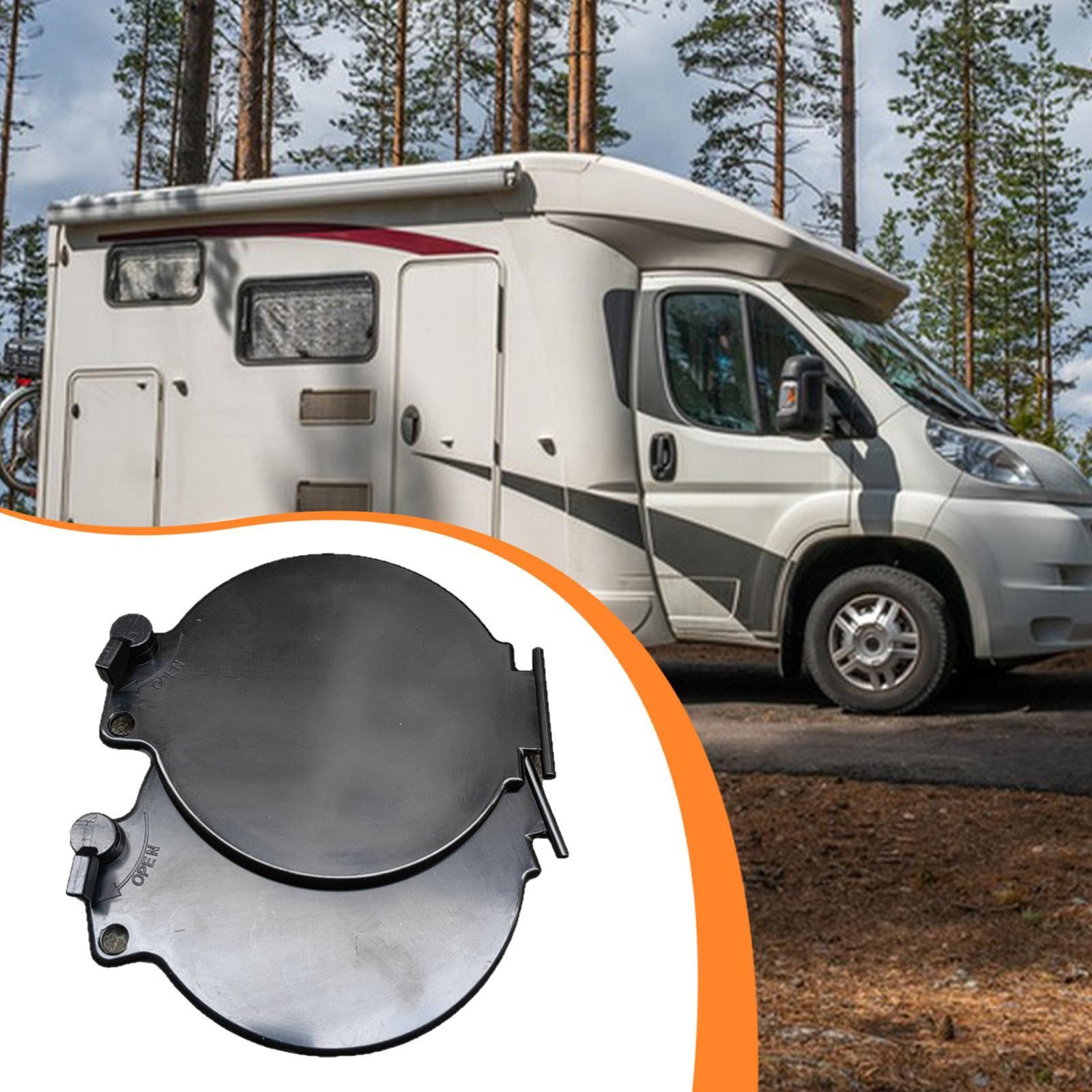2Pcs Replacement Hatch Doors Storage Caps Lightweight Wear Resistant RV Rotating
