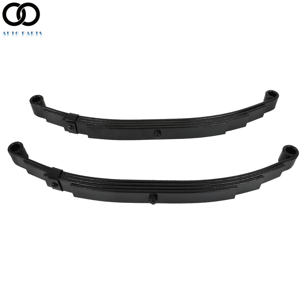 2PCS Trailer Leaf Spring 4 Leaf Double Eye 2500lbs Cap Per For 5000lbs Axle