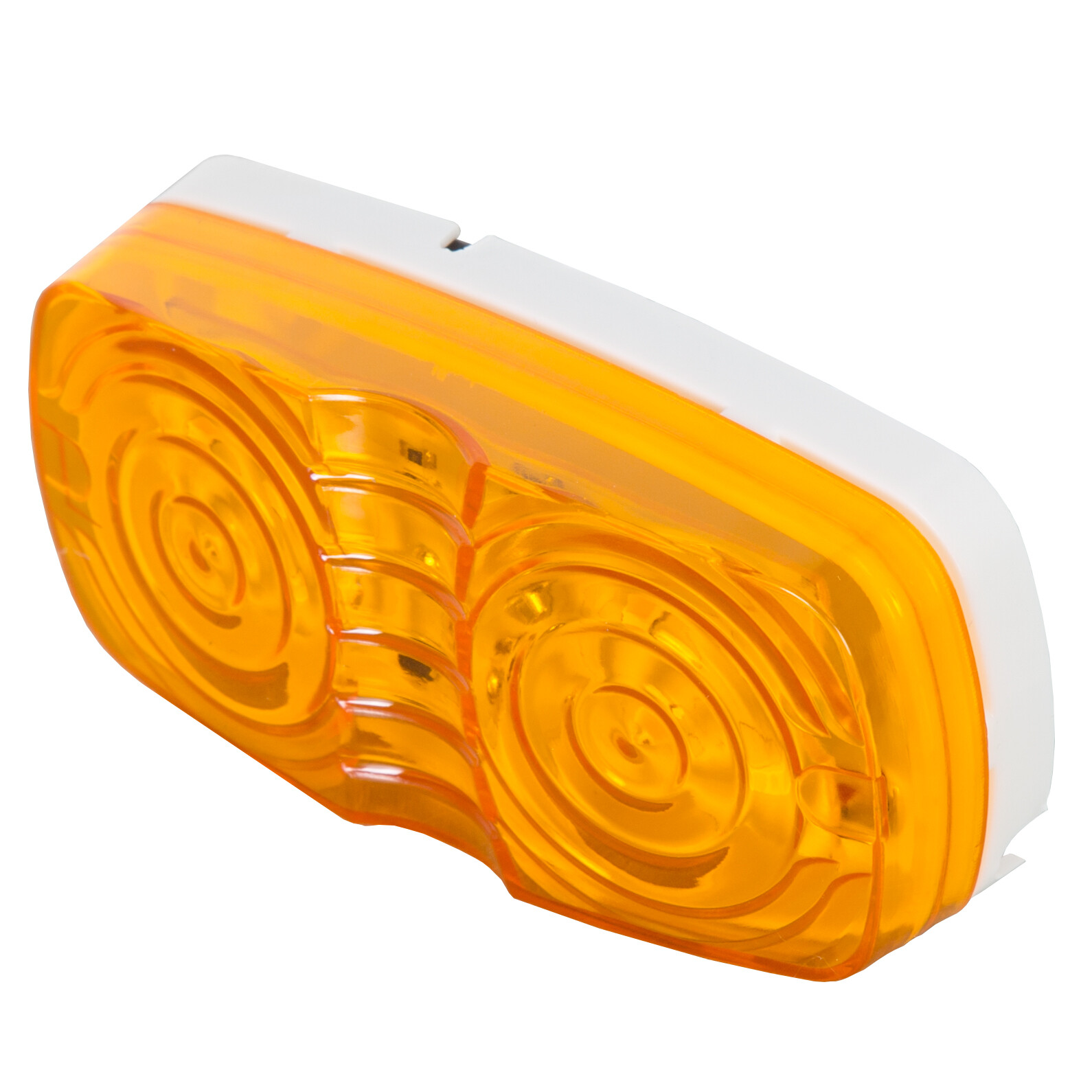 10X Trailer Amber Marker LED Light Double Bullseye 10 Diodes Clearance Light