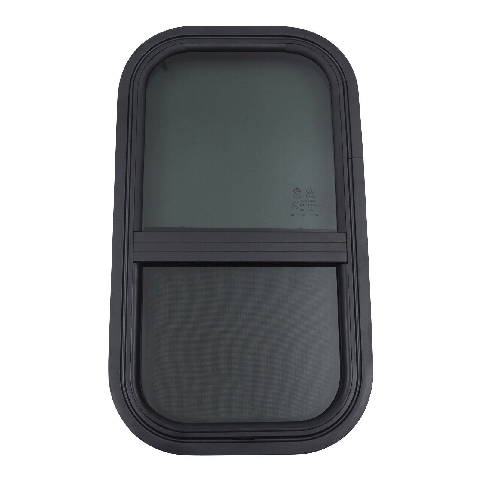 RV Camper Window Teardrop Vertical Trailer Sliding Window 12”x22”+Accessories