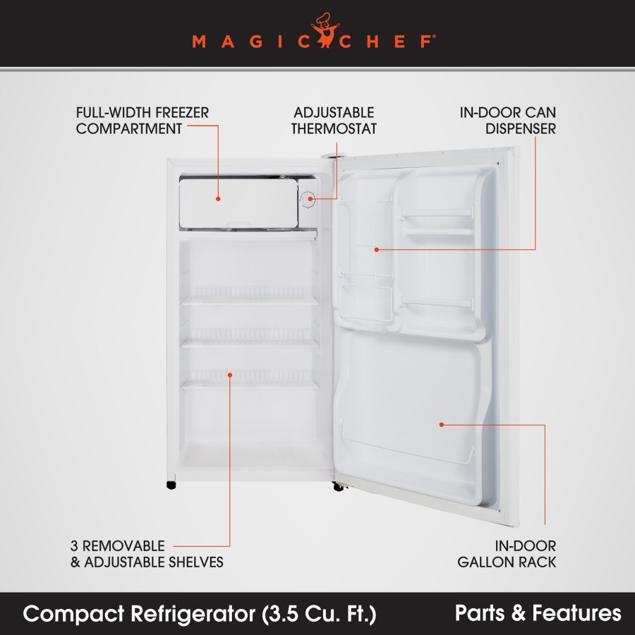 Magic Chef MCBR350W2 MARINE FOOD STORAGE