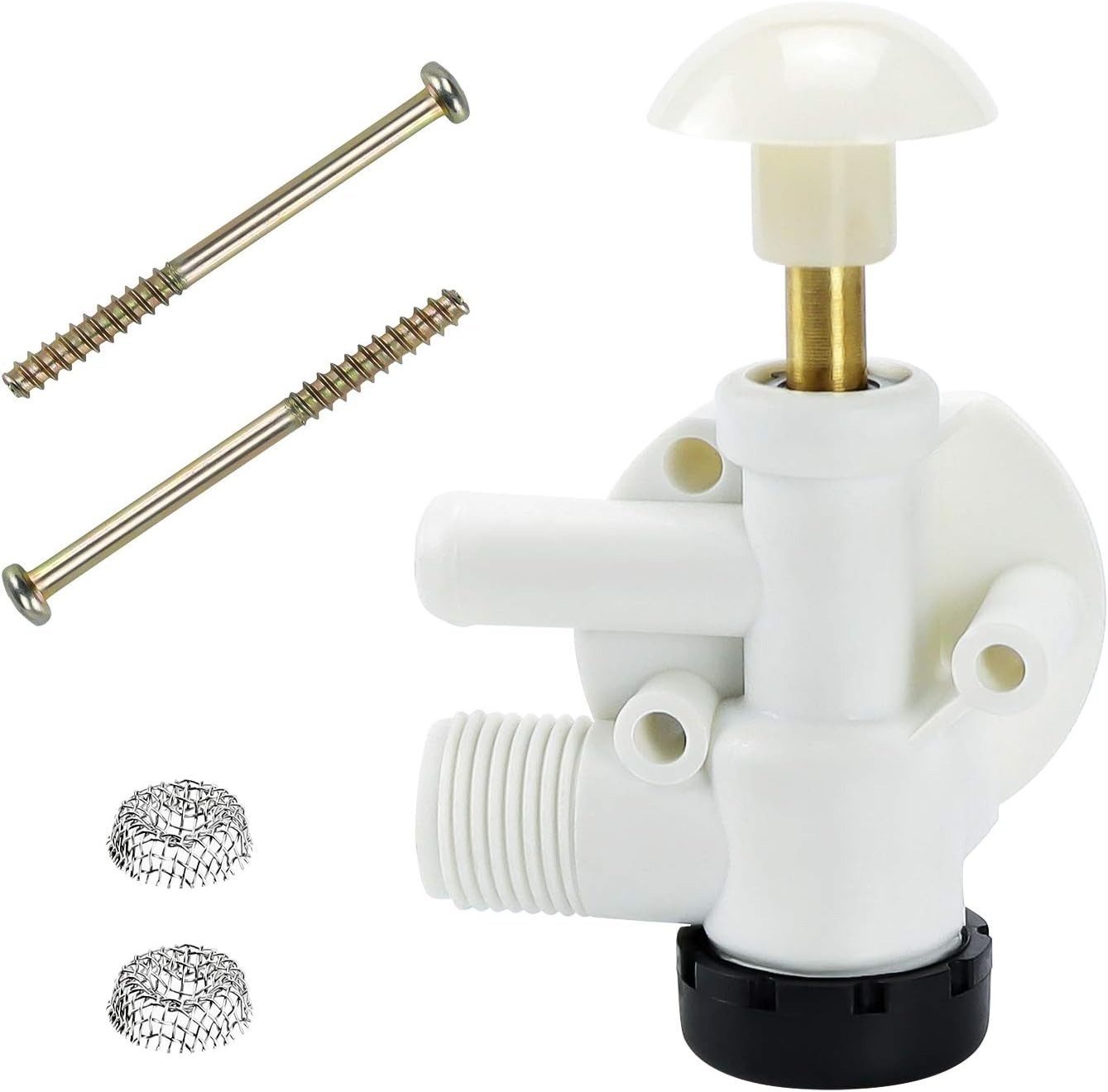 385314349 RV Toilet Water Valve Kit for Pedal Flush Camper SeaLand VacuFlush