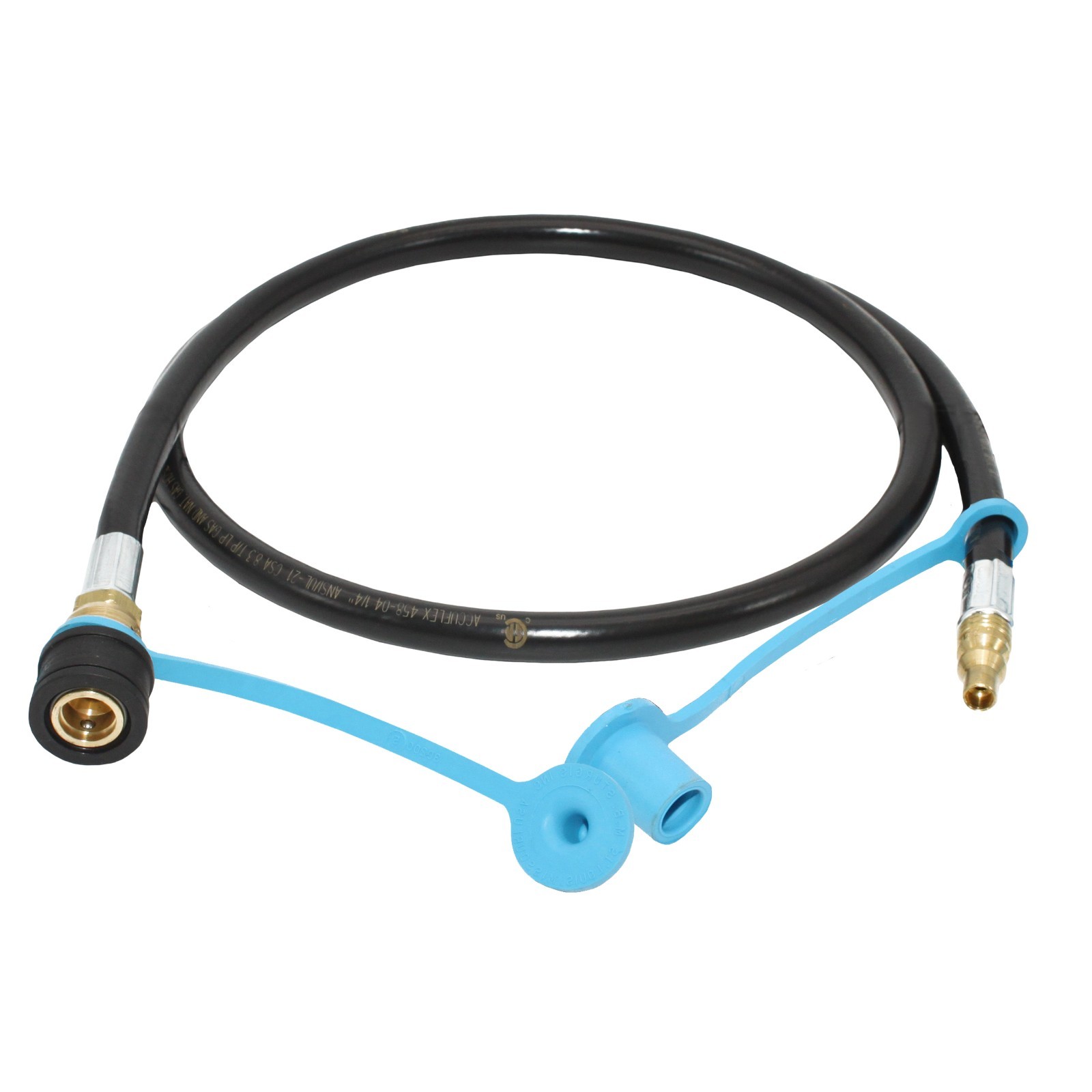 RV, Van, Trailer, Dual Quick Connect Hose, LP Gas Only, 48 Inch, 1/4 Inch