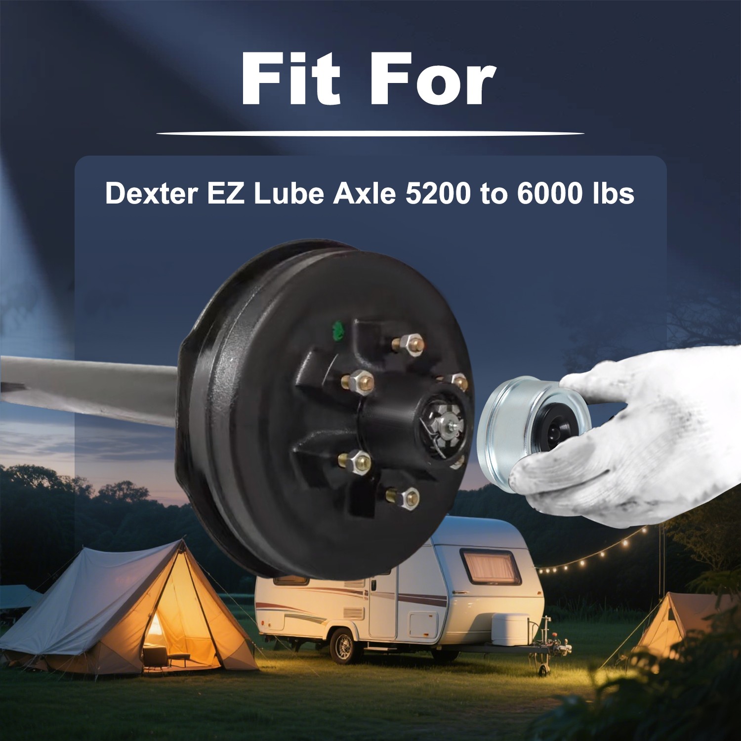 4x 2.44″ Dust Cap Trailer Axle Hub Rubber Plug for Dexter EZ Lube 5200-6000 lb