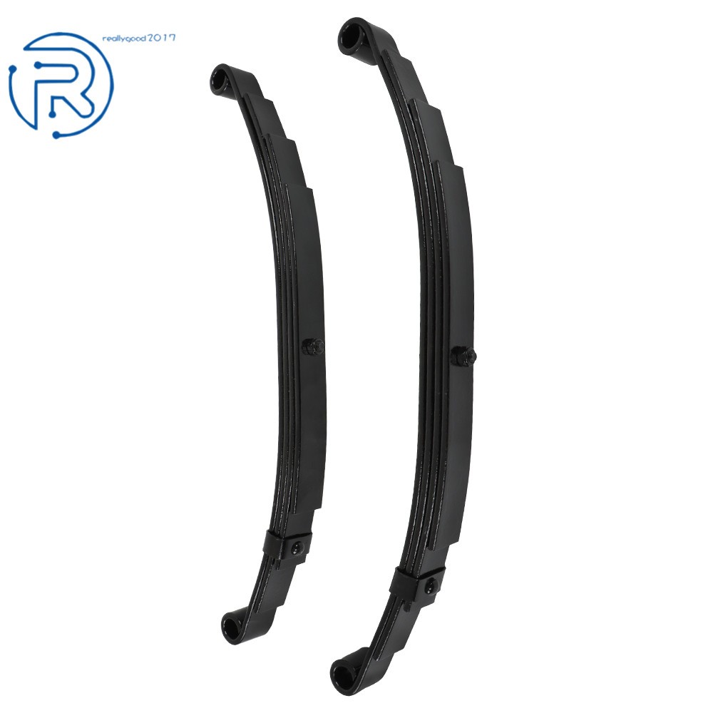 Trailer Leaf Spring 4 Leaf Double Eye 2500 lbs Cap Fit For 5000 lbs Axle-Set 2