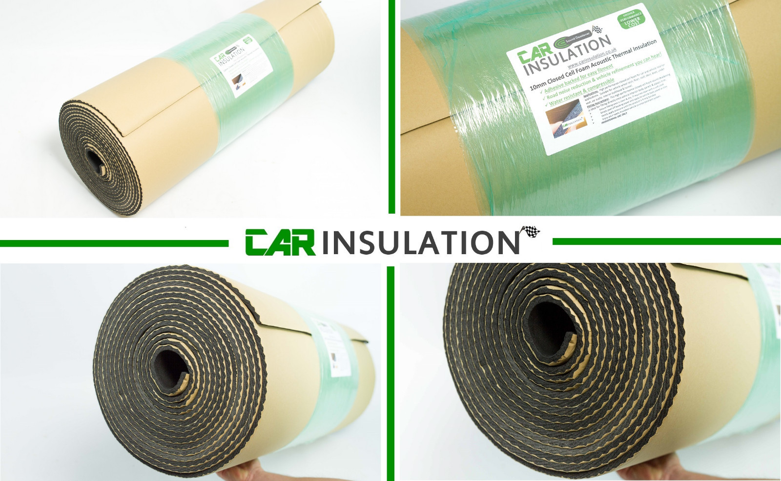 1m Closed Cell Foam 10mm Insulation Car Boat Van Waterproof Sound Deadening UK