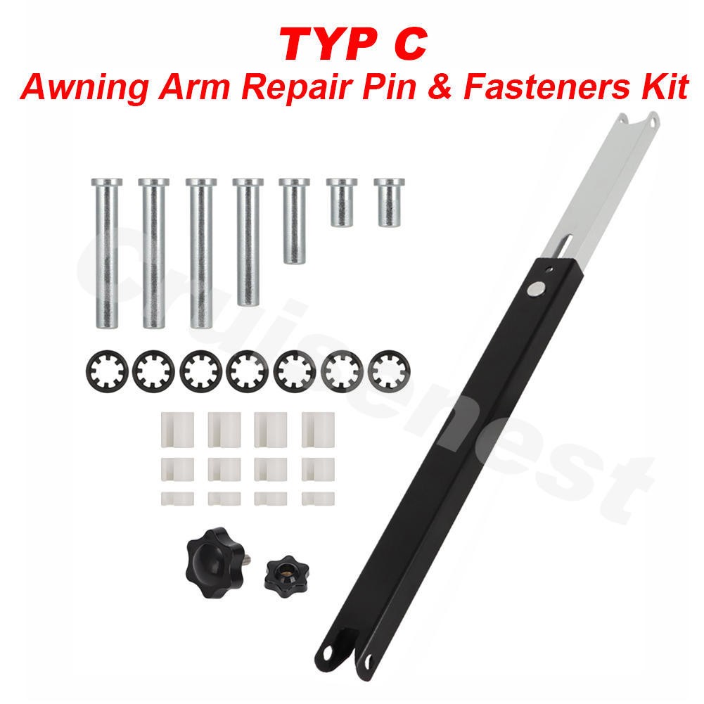 Upgraded Awning Arm Repair Pin and Fasteners Kit For Dometic 9100 / 9200