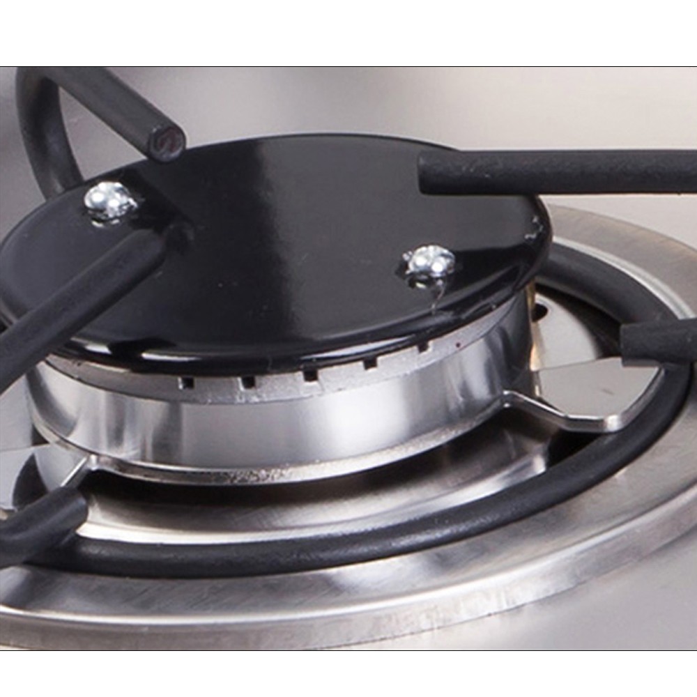 2-Burner RV Cooktop Stove Boat Caravan Camper Cooktop Stove w/Tempered Glass Lid