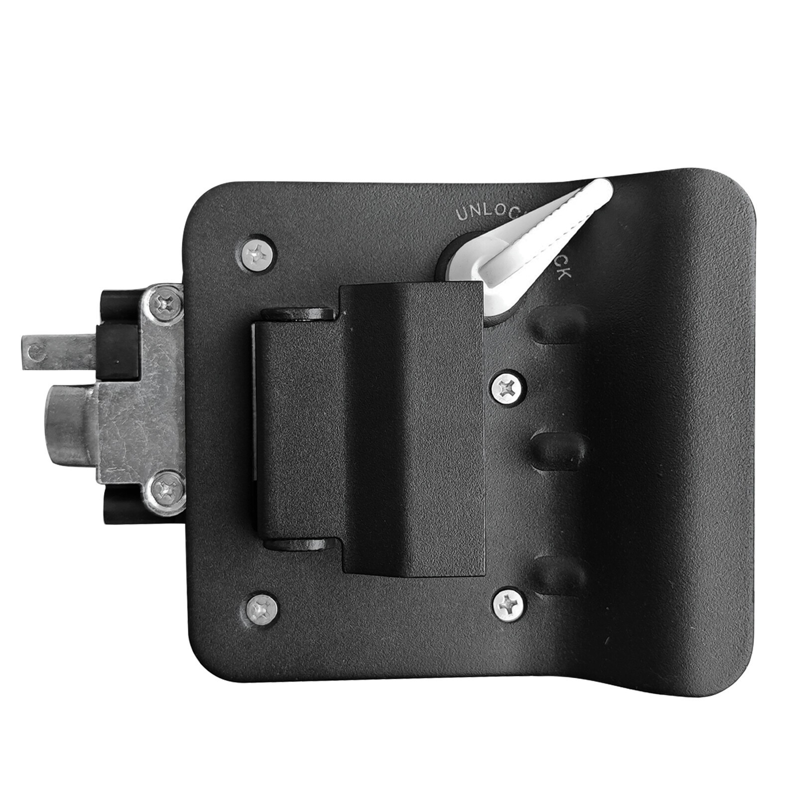 Black RV Paddle Entry Door Lock Latch Handle Deadbolt for Camper Travel Trailer