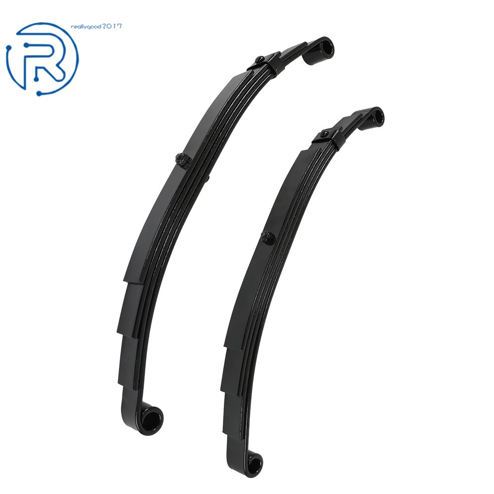 Trailer Leaf Spring 4 Leaf Double Eye 2500 lbs Cap Fit For 5000 lbs Axle-Set 2