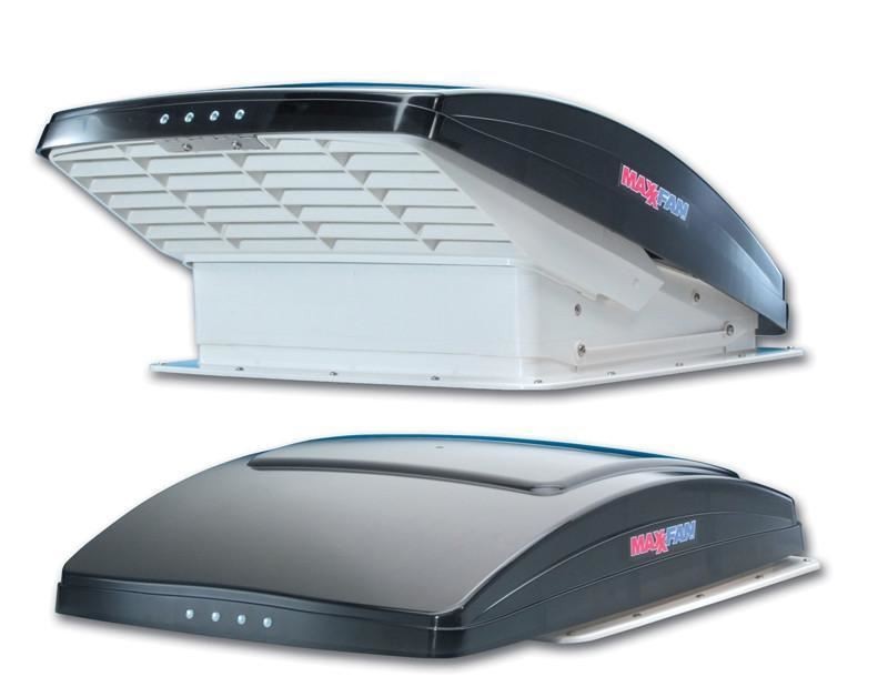 MAXXFAN SMOKE DELUXE MAXXAIR 12V MOTORHOME CAMPER ROOFLIGHT + REMOTE CONTROL FAN